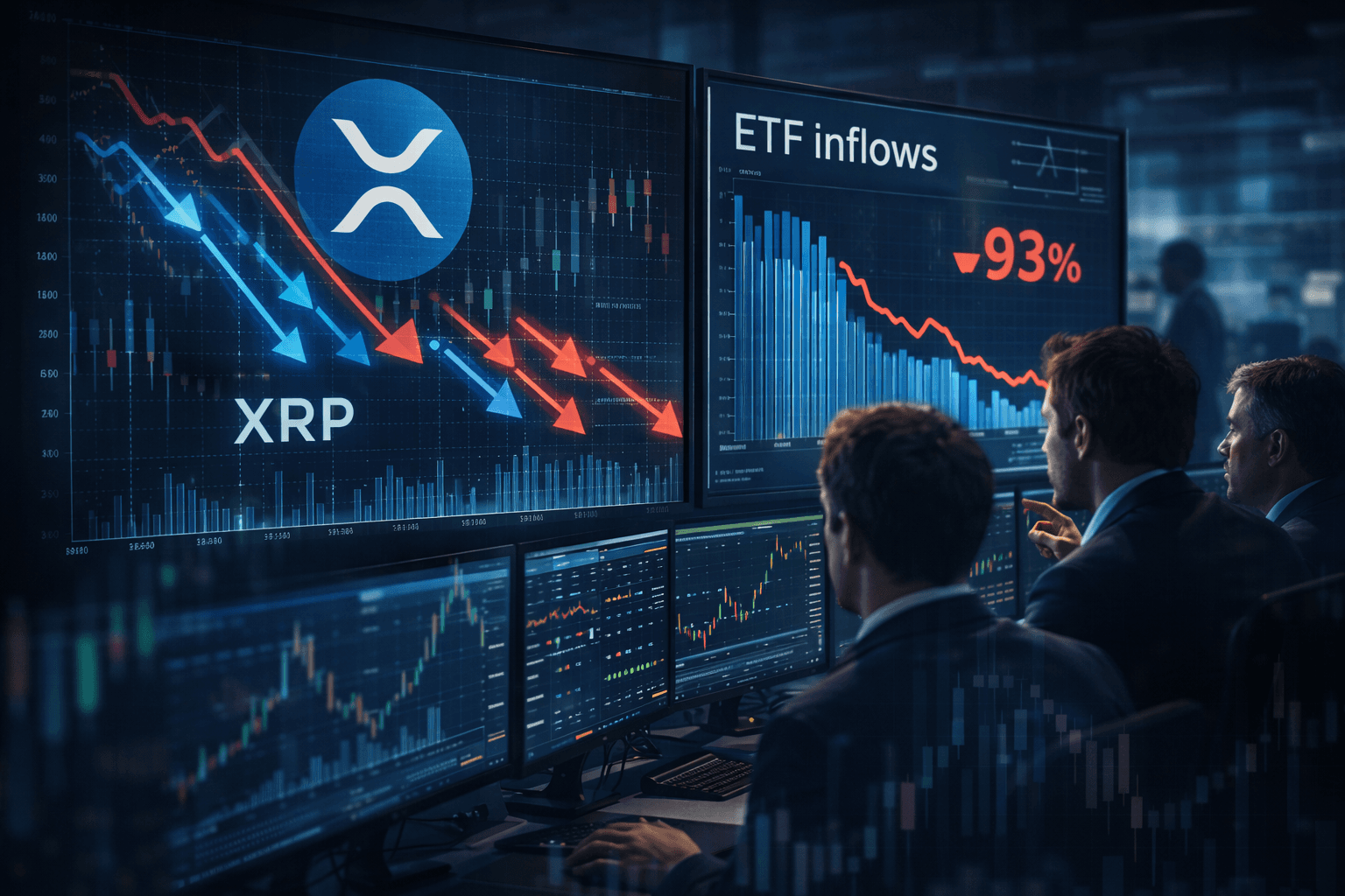 XRP ETF Inflows Collapse 93% as Price Capitulates