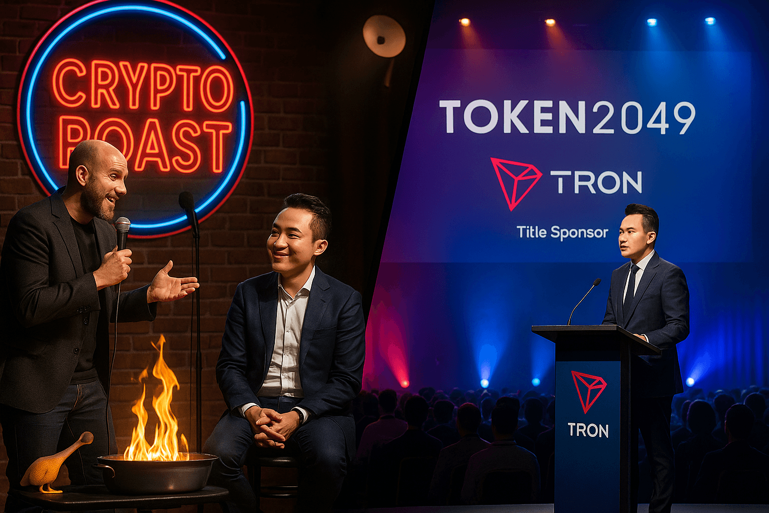 Justin Sun’s TOKEN2049 Roast LOL