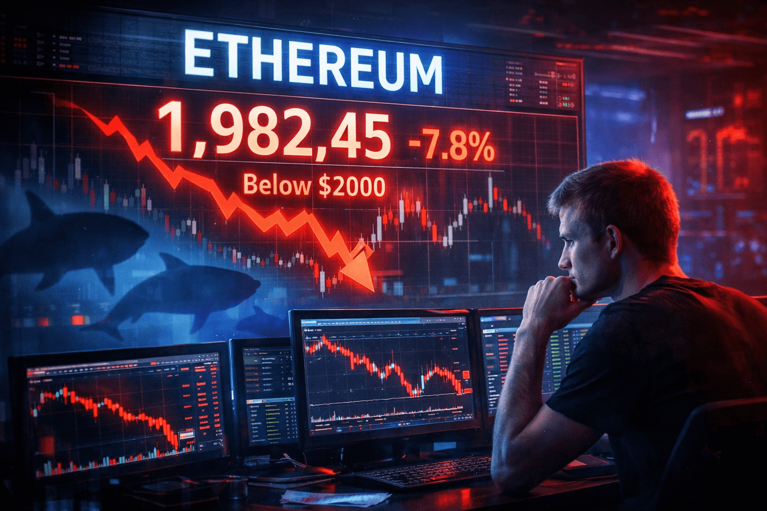 Ethereum Crashes Below 2000 as Founder and Insiders Shift Millions into Thin Liquidity