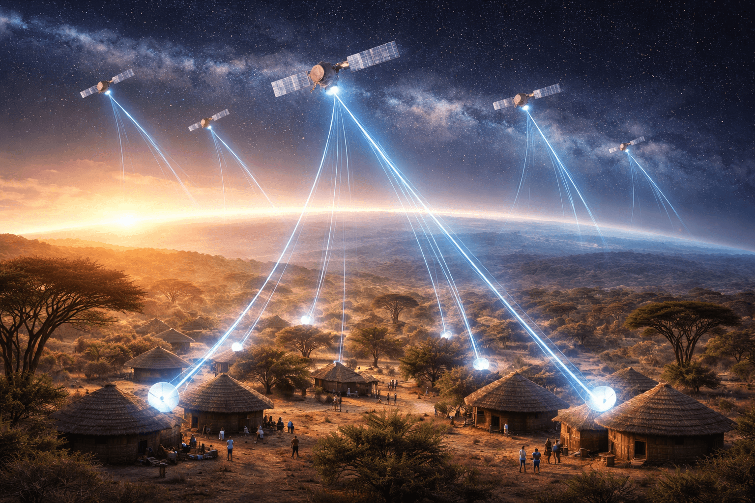 How Amazon and Starlink Are Racing to Connect Africa to the Internet