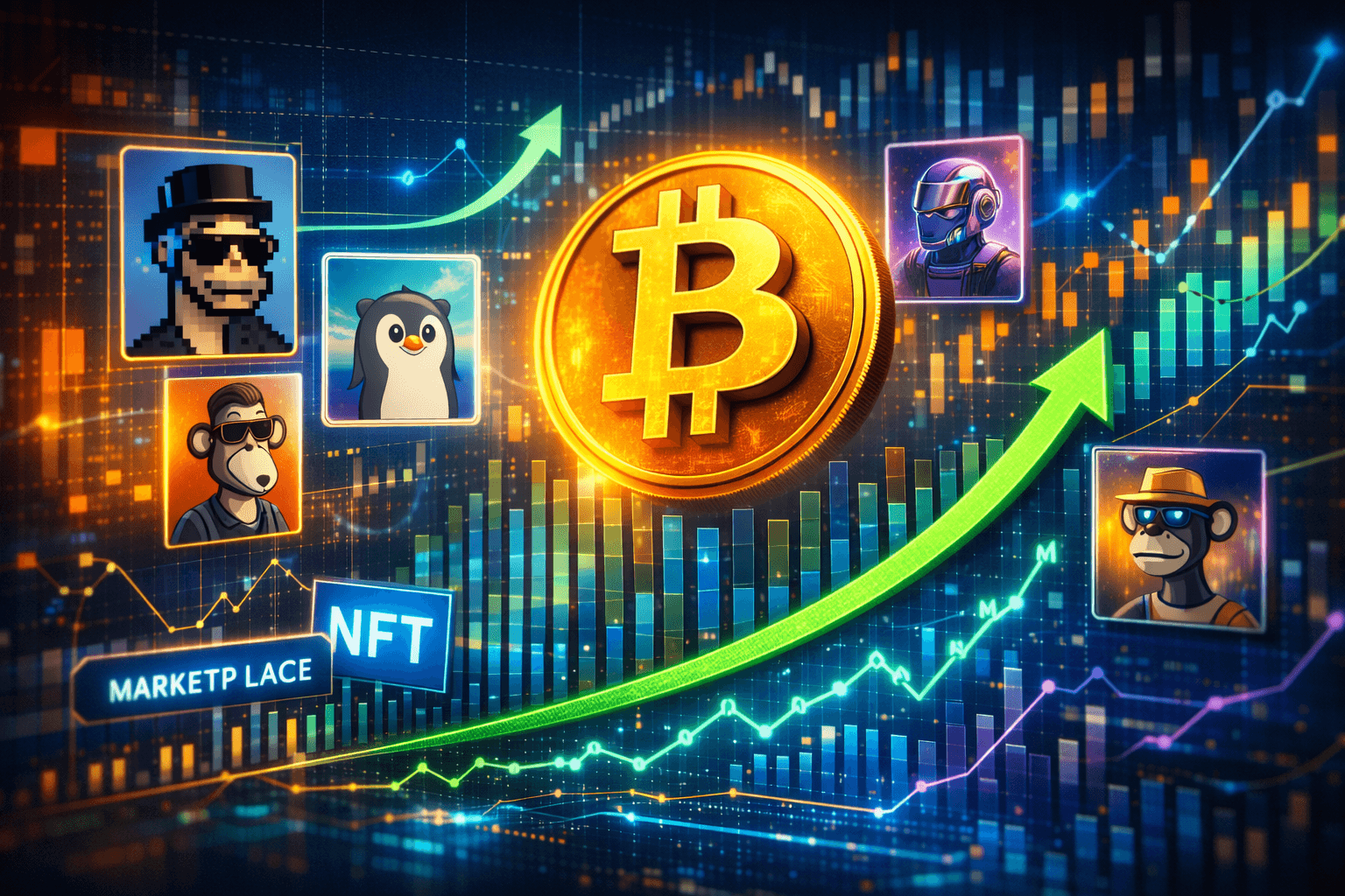 NFT Sales Jump 37% as Bitcoin Overtakes Ethereum in Weekly Volume"