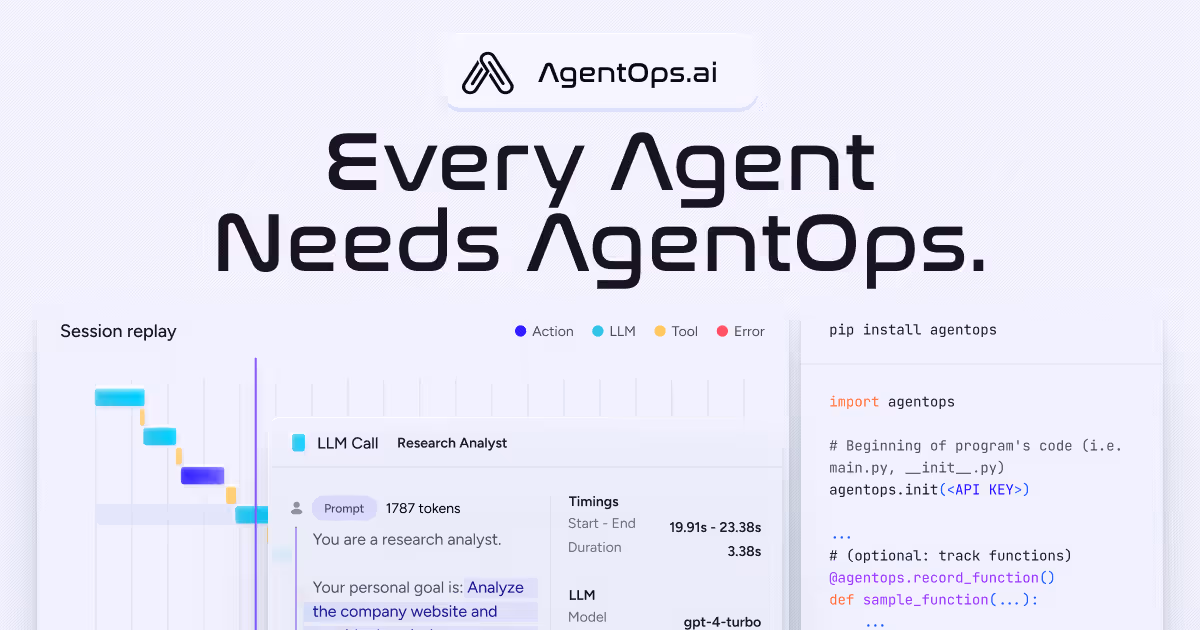 AgentOps screenshot