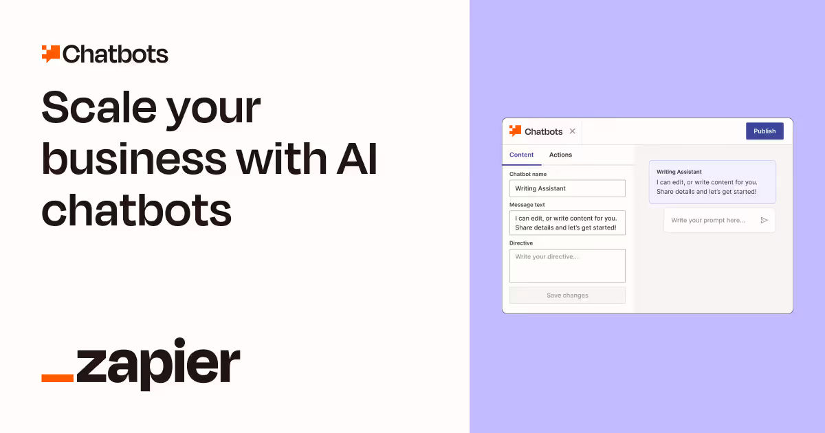 AI Chatbot on Zapier screenshot